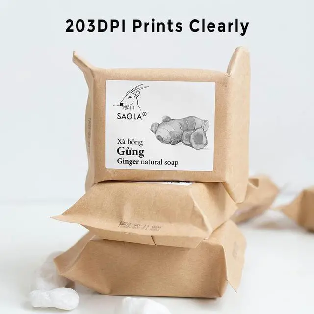 Alt view image 6 of 7 - M220 Label Maker, Upgrade 3 Inch Barcode Label Printer, Portable Sticker Maker Machine for Barcode, Name, Address, Labeling, Mailing, Home, Office & Small Business, Compatible with Phones&PC