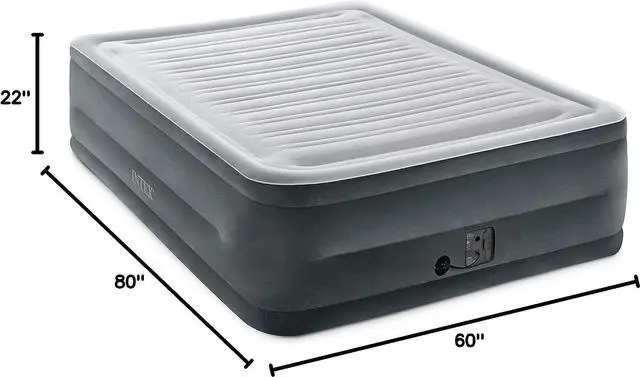 Alt view image 6 of 7 - Comfort Dura-Beam Airbed Internal Electric Pump Bed Height Elevated (2020 Model)