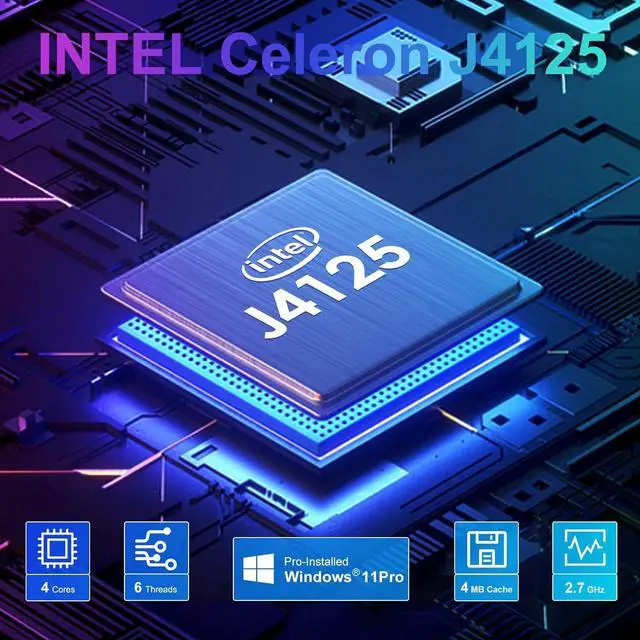 Alt view image 2 of 7 - [1TB Stick PC] Mini PC Stick Windows 11 Pro,PC Stick Equipped 1TB SSD M.2 SATA 3 Storage,8GB RAM,Intel J4125 Processor,Support WiFi,BT,Auto Power on,Business/Travel Pocket Computer