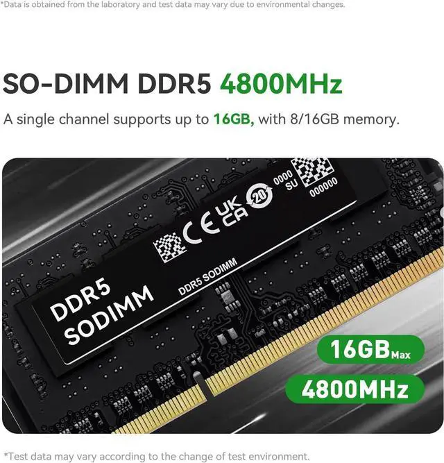 Alt view image 4 of 7 - Mini PC W11 Desktop 12th Gen Intel N100(4Core, Up to 3.4GHz)8G DDR5 4800MHz 500G PCIE1 SSD Dual Ethernet Mini Computer, Support Micro Computer W10 Pro/WiFi 6/BT5.2/Dual 2.0 HDMI/Triple Output