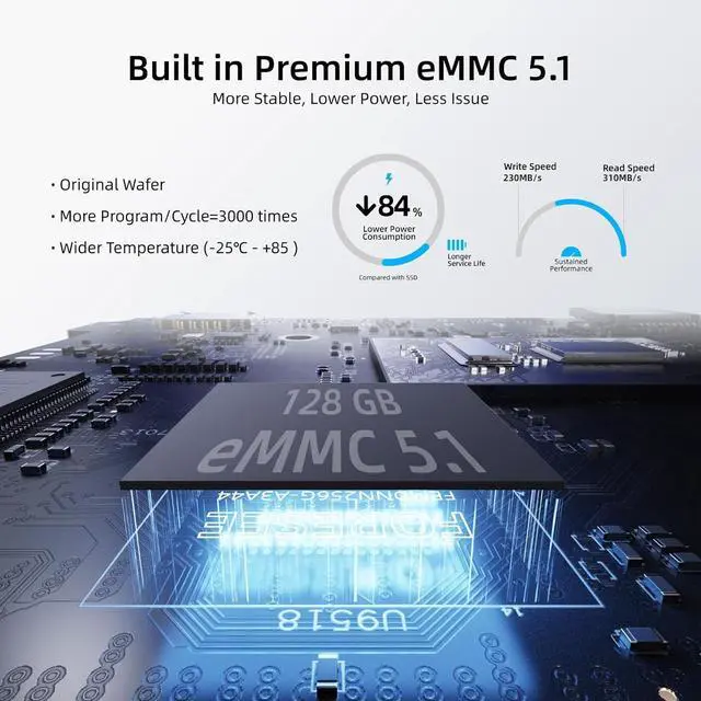 Alt view image 3 of 7 - MeLE Quieter3C Fanless Mini PC Windows 11 Pro Celeron N5105 16GB 512GB Micro Computer with Full Function Type C Small Desktop WiFi6 Ethernet PXE Unlock BIOS PD Industrial Personal Media