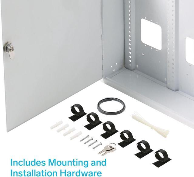 Alt view image 3 of 7 - Structured Media Enclosure Accessories - Structured Wiring Cabinet - Structured Wiring Enclosure - Structured Media Cabinet - Structured Media Center - Fasthome Surface Mount Enclosure - 19"