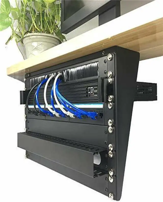 Alt view image 4 of 7 - 6U 19" Steel Foldable Wall Mountable Vertical Server Rack with Full Screws