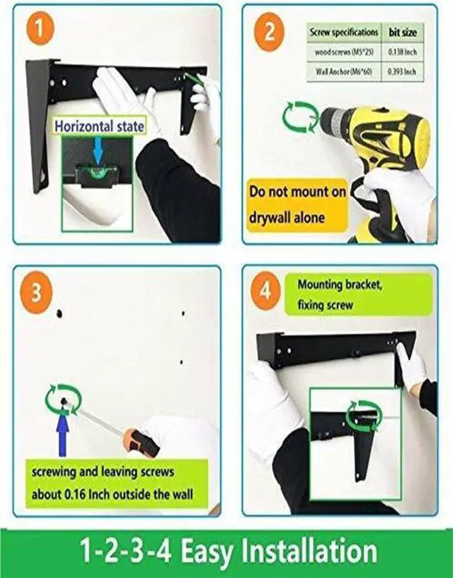 Alt view image 6 of 7 - 6U 19" Steel Foldable Wall Mountable Vertical Server Rack with Full Screws