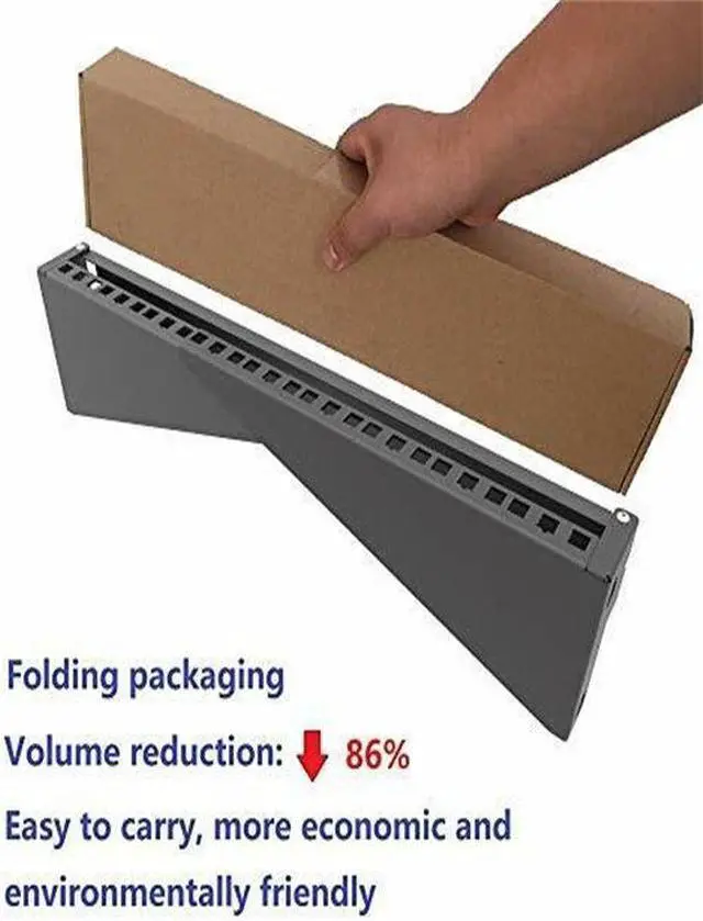 Alt view image 5 of 7 - 6U 19" Steel Foldable Wall Mountable Vertical Server Rack with Full Screws