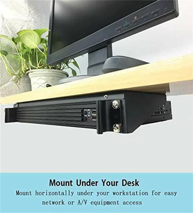 Alt view image 6 of 7 - 1U 19" Folding Space Saver Vertical Network IT Steel Wall Mount Rack 125 lb