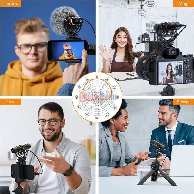 Alt view image 7 of 7 - VM10 PRO Universal Video Microphone - Adjustable Gain, USB C Digital Output, Monitoring - Shotgun Mic for Camera, Smartphone, Tablet, PC - Ideal for Vlogging, Live Streaming, and Recording