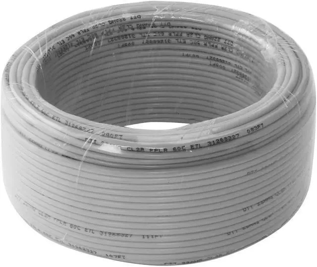 Alt view image 2 of 5 - Shielded Alarm Control Cable, 22 AWG 2 Conductors (7 Strand) Riser Alarm Cable, 125ft, Full Copper, for Fire/Sound/Security Burglar Station Wire Security