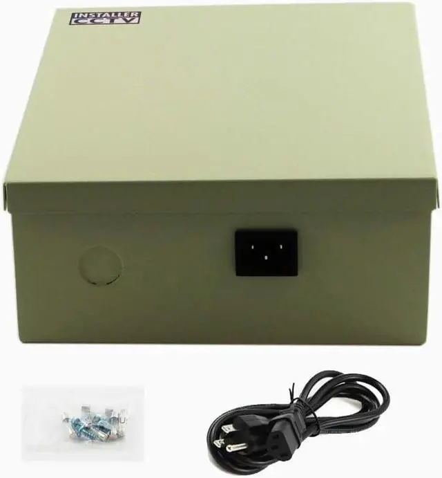 Alt view image 2 of 5 - 18 Outputs 12 Amp 12V DC CCTV Distributed Power Supply Box for Security Camera, UL Listed