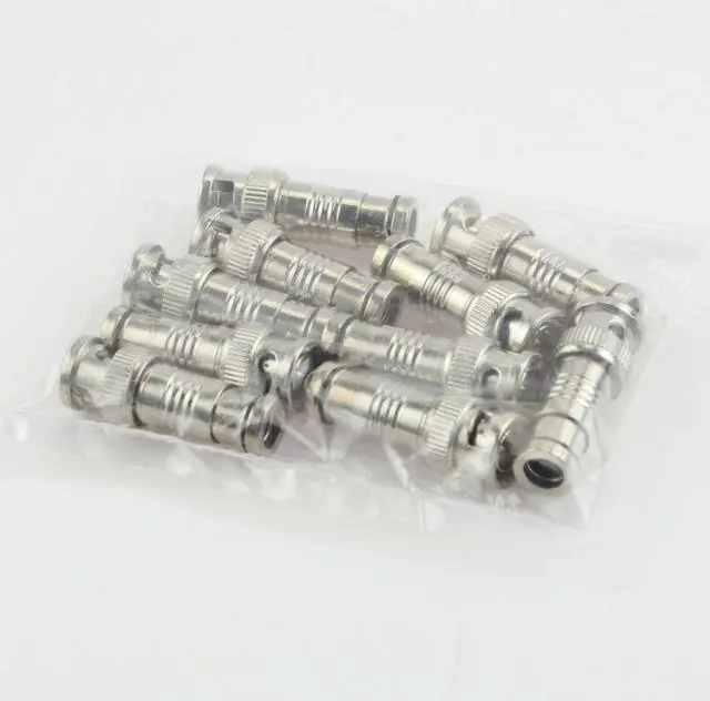 Main image of BNC Compression Connectors for CCTV Security Camera, Pack of 10