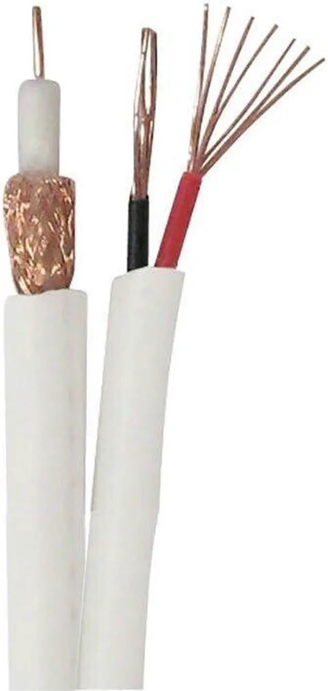 Alt view image 2 of 2 - RG59 Power Siamese Combo Coaxial Cable 500 Ft for Security Camera