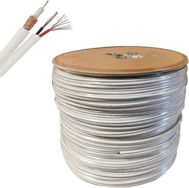 Main image of RG59 Power Siamese Combo Coaxial Cable 500 Ft for Security Camera