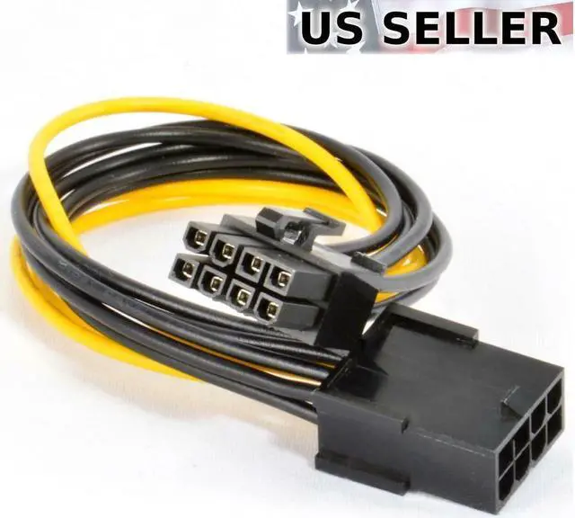Main image of 8-Pin PCIE Power Extension Cable for GPU Video Card PCI-Express PCI-E 8" 20CM