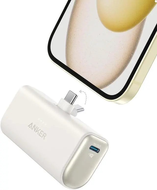 Main image of Nano Power Bank 5000mAh Built-in Foldable USB-C Connector for iPhone 15