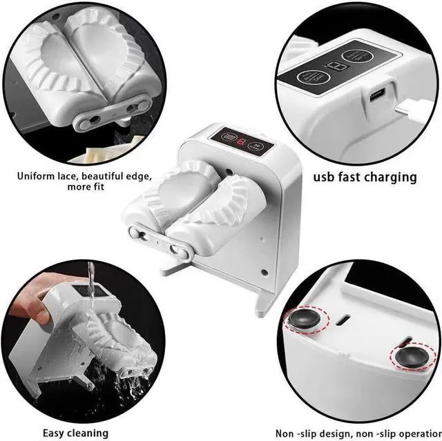Alt view image 4 of 6 - Automatic Electric Dumpling Maker Machine Household Pressing Maker Mould Kitchen