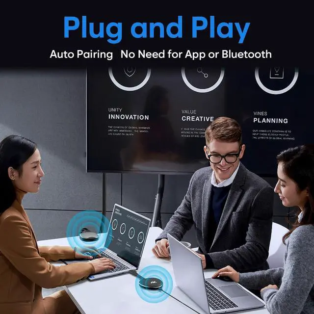 Alt view image 5 of 6 - 4k Wireless HDMI Transmitter and Receiver, Wireless HDMI 4k Extender Kit, HDMI Dongle Adapter Support 4K@30Hz,Support 2.4/5GHz for Streaming Video/Audio from Laptop, PC to HDTV/Projector