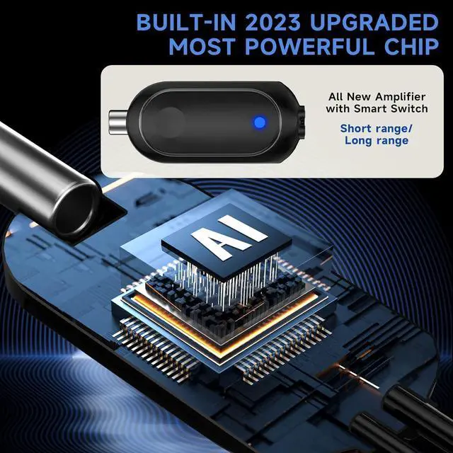 Alt view image 4 of 5 - 750+ Miles Range TV Antenna,Digital TV Antenna Indoor with Amplifier and Signal Booster, Portable HD Antenna for TV Indoor Outdoor for Smart TV and Old TVs - 36ft Coax Cable - Support 4K 1080p