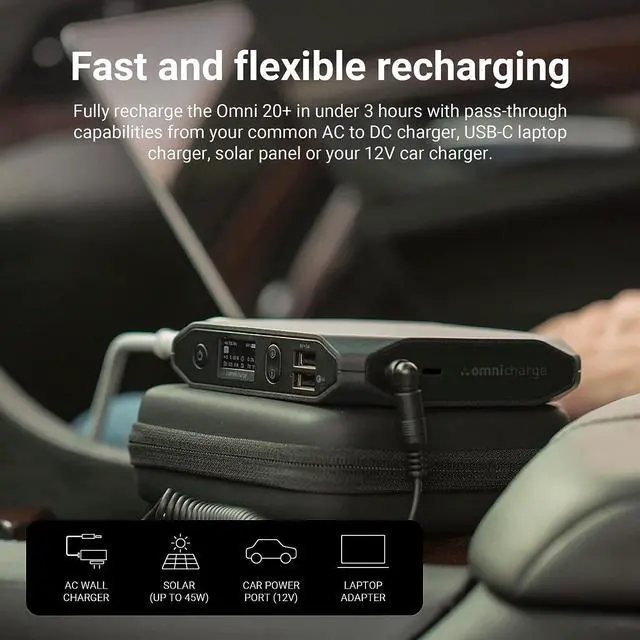 Alt view image 2 of 7 - 20+ 20000mah Laptop Power Bank Portable Charger | AC/DC/USB-C/Wireless Battery Backup for Laptops:MacBook Pro/Dell/Surface | Cameras:Canon/Nikon/DSLR/DJI Drones | Smart Devices:iPhone/Samsung