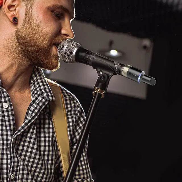 Alt view image 7 of 7 - 5.8 Ghz Wireless Microphone Transmitter Receiver Plug-on XLR Microphone Wireless System for Dynamic Microphone, Audio Mixer, DSLR Camera, PA System