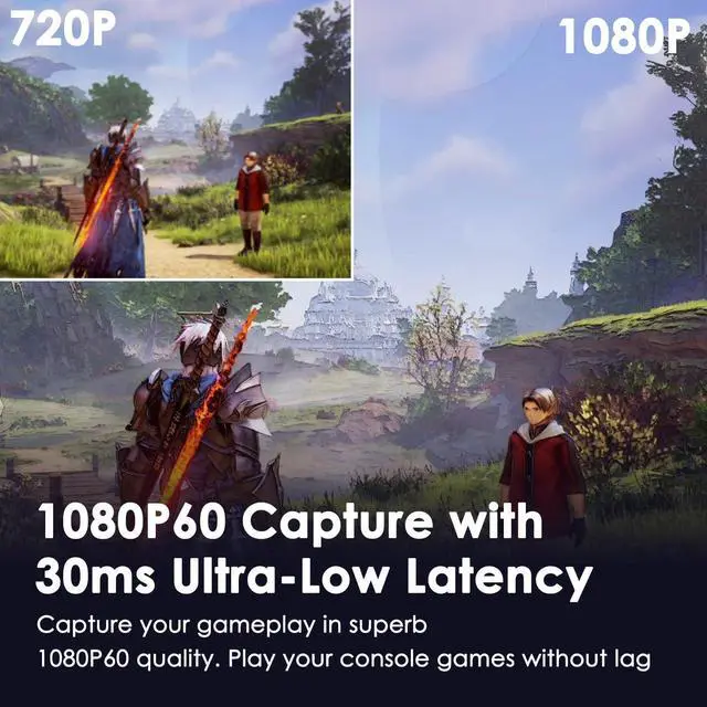 Alt view image 6 of 7 - External Capture Card, Dual-Channel Audio Video External Camera Capture Card Stream and Record in 1080P/60fps Compatible with Xbox Series X/S, PS5/PS4/Pro, Nintendo Switch on OBS, Zoom and PC/Mac