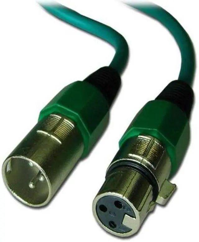 Alt view image 3 of 3 - 10 PACK 6 ft foot 3 pin male to female XLR mic microphone audio cables cords