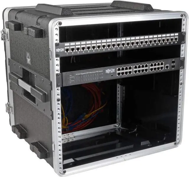 Alt view image 6 of 7 - Tripp Lite 10U Server Rack Equipment Case, Flight Case Shipping Transportation, Black (SRCASE10U)