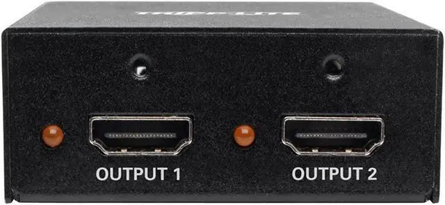 Alt view image 4 of 4 - Tripp Lite 2-Port 3D HDMI Splitter HDCP 2.2, HDMI 2.0, 4K x 2K @ 60Hz 3840 x 2160 Ultra HD Video Audio TAA (B118-002-UHD-2)