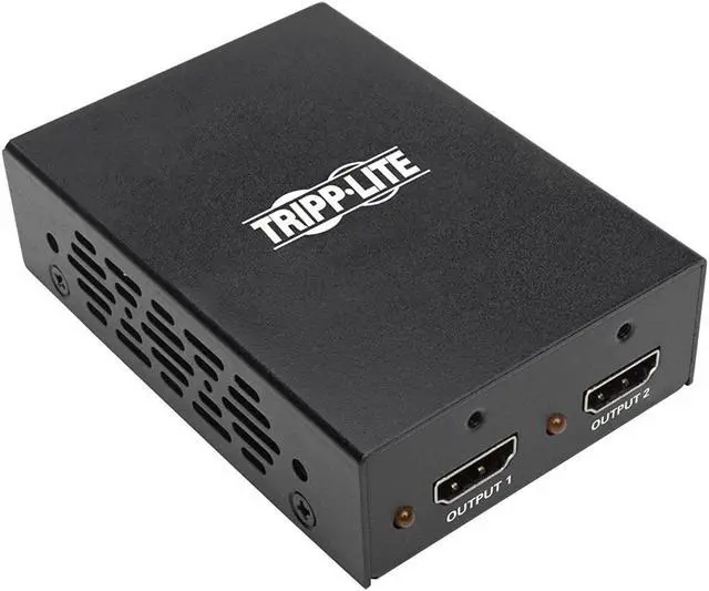 Main image of Tripp Lite 2-Port 3D HDMI Splitter HDCP 2.2, HDMI 2.0, 4K x 2K @ 60Hz 3840 x 2160 Ultra HD Video Audio TAA (B118-002-UHD-2)