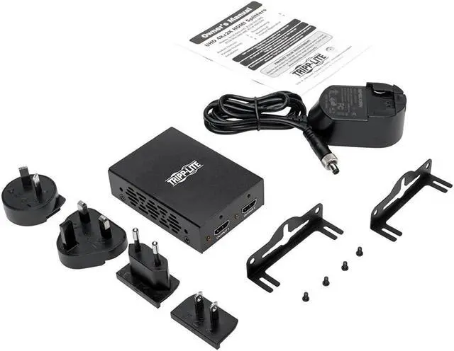 Alt view image 3 of 4 - Tripp Lite 2-Port 3D HDMI Splitter HDCP 2.2, HDMI 2.0, 4K x 2K @ 60Hz 3840 x 2160 Ultra HD Video Audio TAA (B118-002-UHD-2)