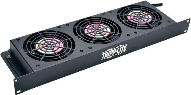 Main image of TRIPP LITE Rack Enclosure Server Cabinet 1U Cooling Fan Tray 3 120V High-Performance Fans, 210 CFM SRFAN1U,Black