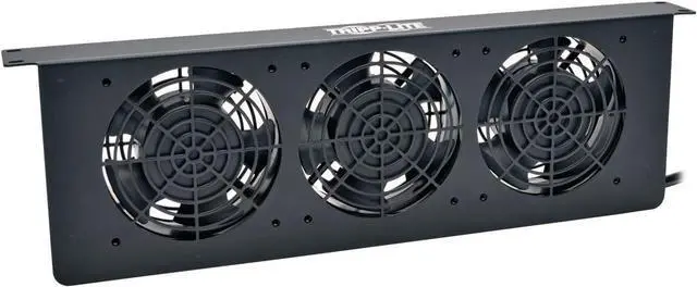 Alt view image 4 of 4 - TRIPP LITE Rack Enclosure Server Cabinet 1U Cooling Fan Tray 3 120V High-Performance Fans, 210 CFM SRFAN1U,Black