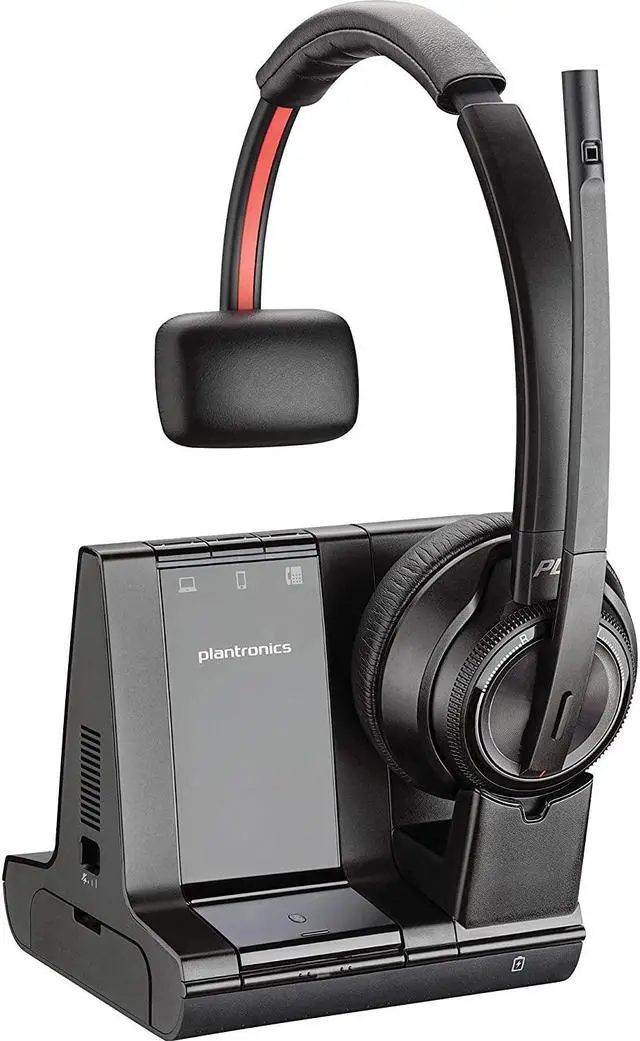 Main image of Plantronics Savi 8200 Series Wireless Dect Headset System, Black