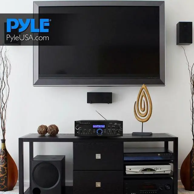 Alt view image 4 of 6 - Pyle PDA5BU 200W Bluetooth Stereo Mini Amplifier with FM Radio, MP3/USB/SD/AUX