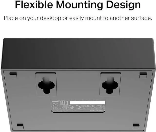 Alt view image 5 of 7 - TP-Link Litewave 5 Port Gigabit Ethernet Switch | Desktop Ethernet Splitter | Plastic Case | Unshielded Network Switch | Plug & Play | Fanless Quiet | Unmanaged (LS1005G)
