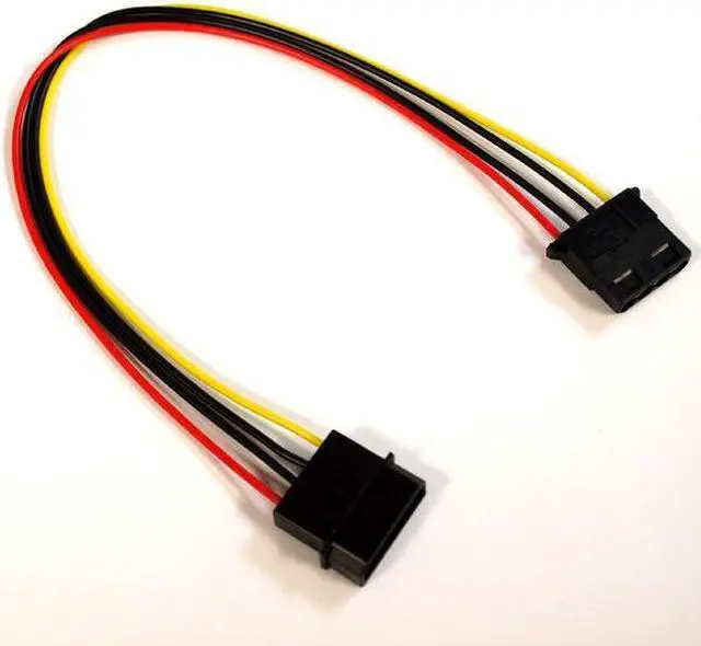 Main image of 4 Pin Molex Male to Female Extension Cable, 12" inch, PC Computer Power Supply