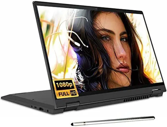 Main image of Lenovo New Flex 5 14" 2-in-1 Touchscreen Laptop, 8-Core AMD Ryzen 7 4700U (Beat i7-8550U), FHD IPS, Backlit, Fingerprint, Bundled with Stylus Pen, Win 10, Black (8GB|1024GB SSD)