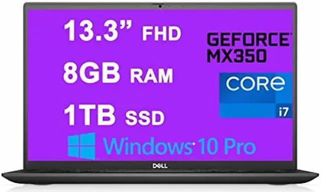 Main image of Dell Vostro 5000 5301 15 Business Laptop 13.3" FHD Display (300Nits) 11th Gen Intel Quad-Core i7-1165G7 8GB RAM 1TB SSD GeForce MX350 2GB Fingerprint Backlit USB-C HDMI Win10Pro Dune