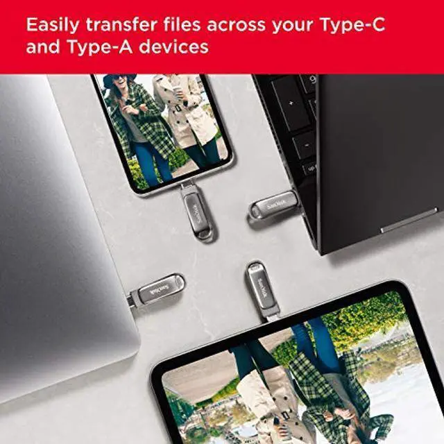 Alt view image 2 of 5 - SanDisk 1TB Ultra Dual Drive Luxe USB Type-C - SDDDC4-1T00-G46