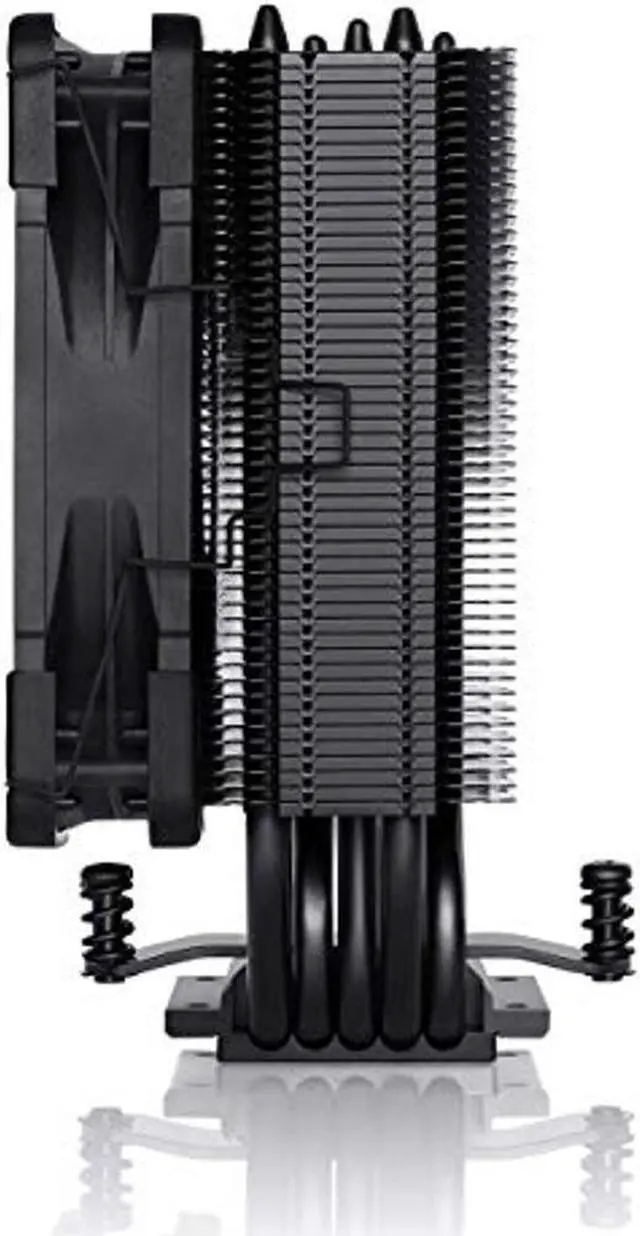 Alt view image 4 of 5 - Noctua NH-U12S chromax.Black CPU Cooler with NA-HC2 chromax.White heatsink Cover