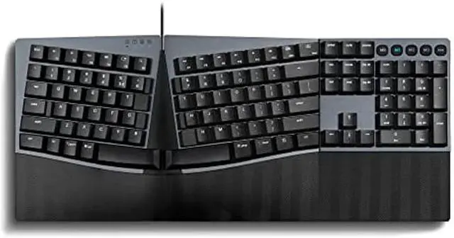 Main image of Perixx PERIBOARD-535BR Wired Ergonomic Mechanical Split Keyboard - Low-Profile Brown Tactile Switches - Programmable Feature with Macro Keys - Compatible with Windows and Mac OS X - US English