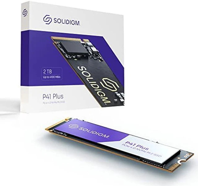 Main image of Solidigm(tm) P41 Plus Series 2TB PCIe GEN 4 NVMe 4.0 x4 M.2 2280 3D NAND Internal Solid State Drive (2TB, M.2 80mm, PCIe 4.0 x4)