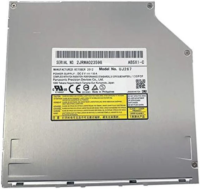 Main image of UJ267 UJ-267 9.5mm SATA Slot-in 6X 3D Blu-ray Burner BD RW Drive for MacBook Pro Dell Alienware M14x XPS 14z 15z and Sony Vpcz1 Vpcz117gg Laptops