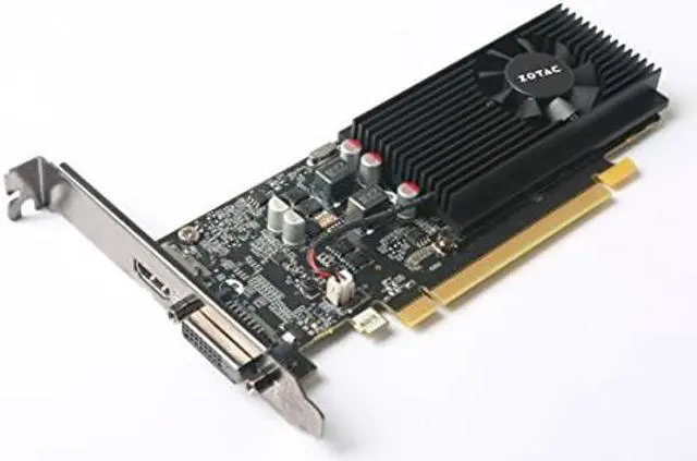 Alt view image 5 of 5 - ZOTAC GeForce GT 1030 2GB GDDR5 64-bit PCIe 3.0 DirectX 12 HDCP Ready Low Profile Video Card ZT-P10300A-10L