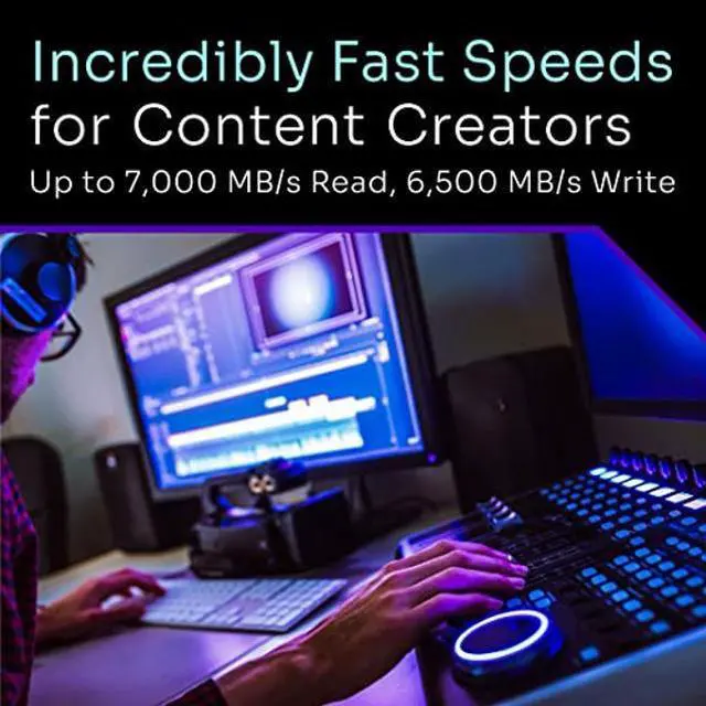 Solidigm(tm) P44 Pro Series 1TB PCIe GEN 4 NVMe 4.0 x4 M.2 2280 3D NAND ...