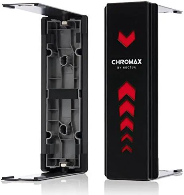 Alt view image 4 of 5 - Noctua NH-D15 CPU Cooler with NA-HC3 chromax.Black.swap Heatsink Covers