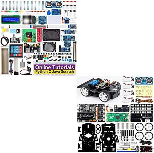 Main image of SunFounder Raspberry Pi Ultimate Starter Kit for Raspberry Pi 4B 3B+ 400 with Raspberry Pi Pico Robot Car Kit