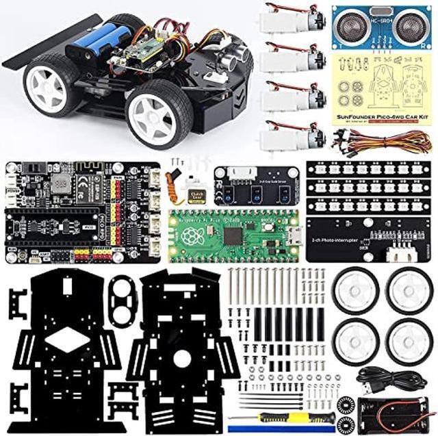 Alt view image 4 of 5 - SunFounder Raspberry Pi Ultimate Starter Kit for Raspberry Pi 4B 3B+ 400 with Raspberry Pi Pico Robot Car Kit