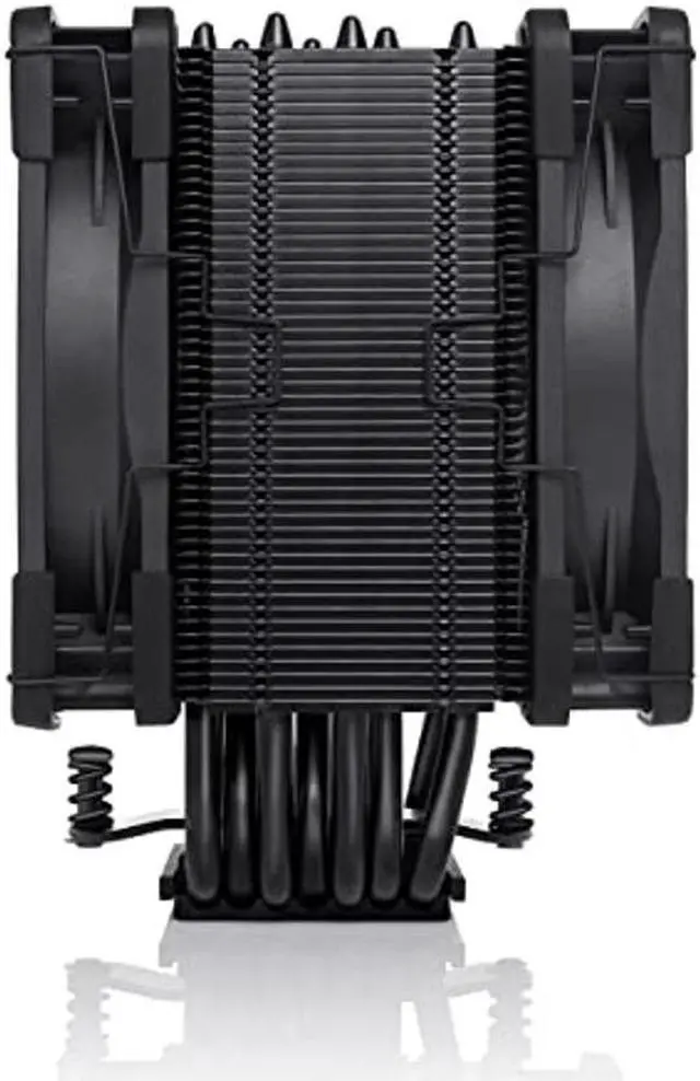 Alt view image 4 of 5 - Noctua NH-U12A chromax.Black CPU Cooler with NA-HC7 chromax.Black.swap heatsink Cover