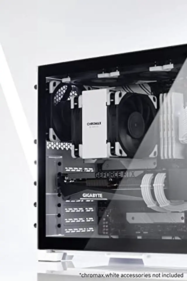 Alt view image 5 of 5 - Noctua NH-U12A chromax.Black CPU Cooler with NA-HC8 chromax.White Heatsink Covers