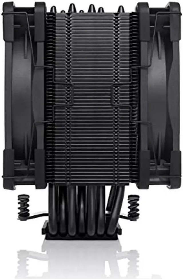 Alt view image 4 of 5 - Noctua NH-U12A chromax.Black CPU Cooler with NA-HC8 chromax.White Heatsink Covers